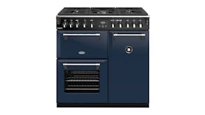 Belling 90cm Dual Fuel Freestanding Oven with Gas Cooktop - Midnight Blue (Colour Boutique/BRD900DFMB)