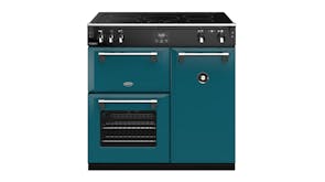 Belling 90cm Freestanding Oven with Induction Cooktop - Kingfisher Teal (Colour Boutique/BRD900IKT)
