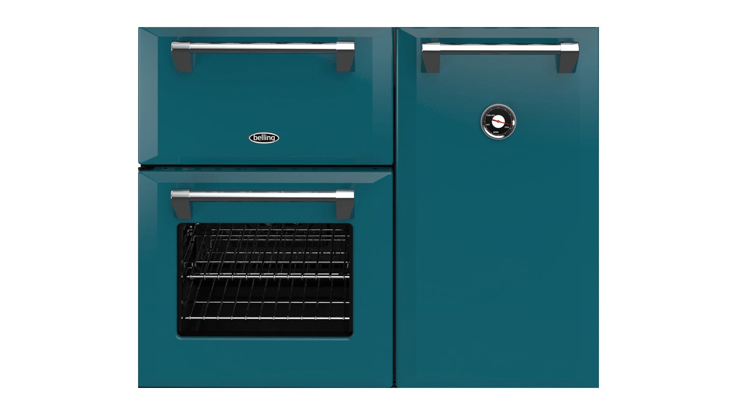 Belling 90cm Freestanding Oven with Induction Cooktop - Kingfisher Teal (Colour Boutique/BRD900IKT)