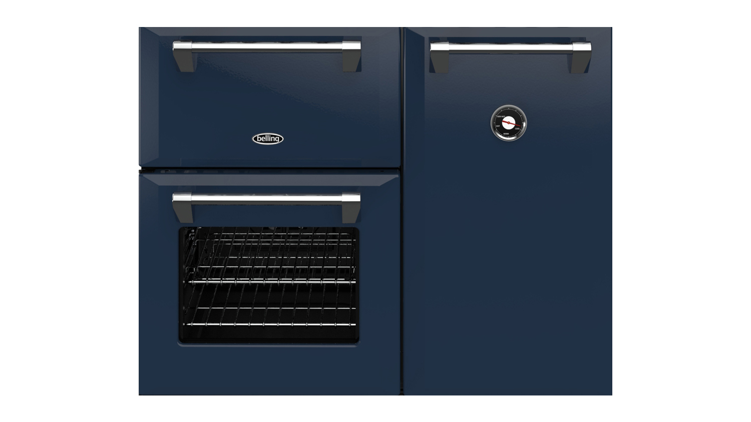 Belling 90cm Freestanding Oven with Induction Cooktop Midnight Blue