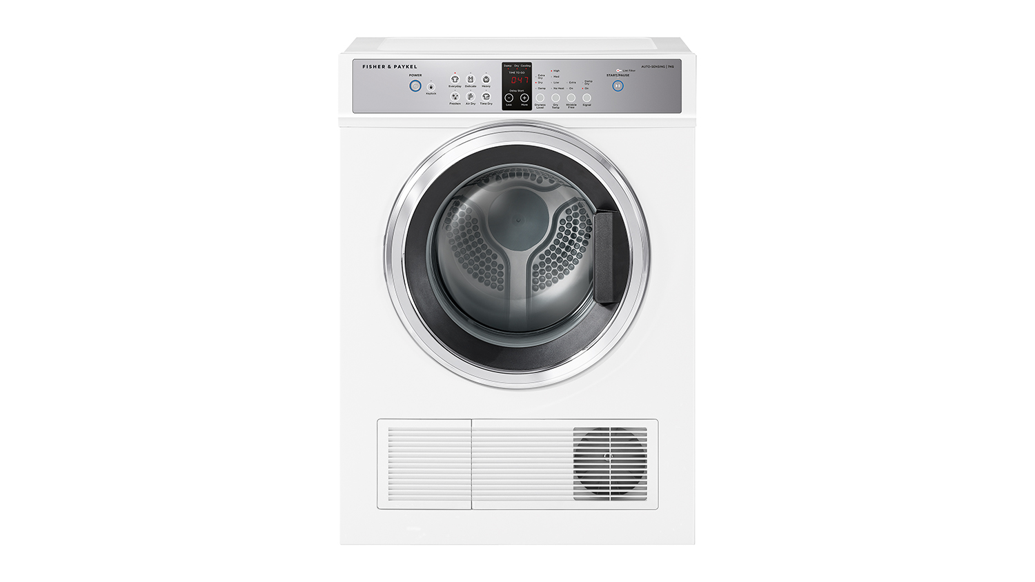 Fisher & Paykel 7kg Sensor Vented Dryer with 6 Programs - White (DE7060G2)
