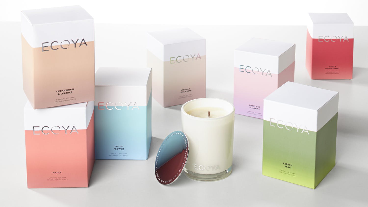 Ecoya Mini 80g Scented Soy Candle - Lotus Flower