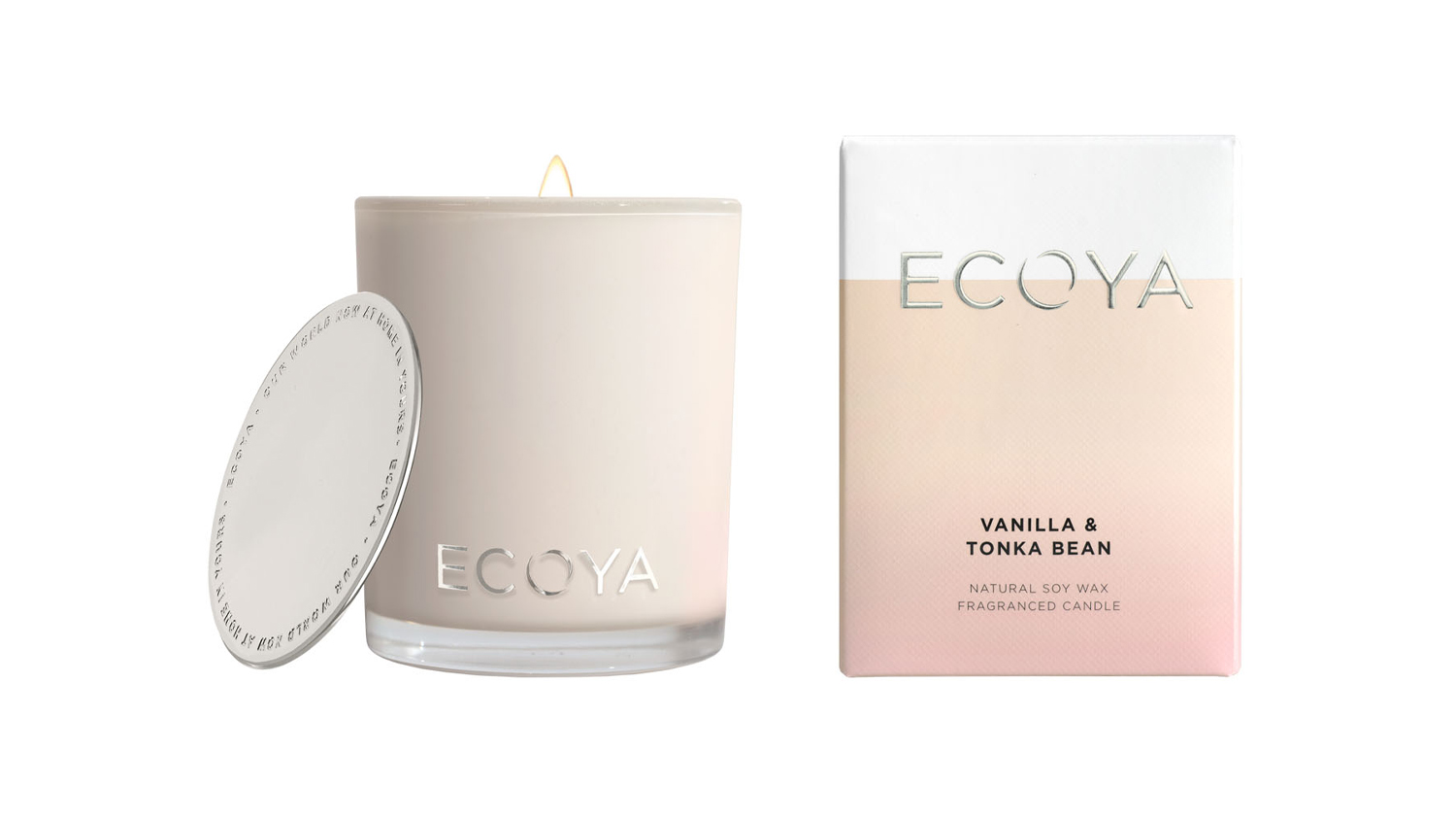 Ecoya Mini 80g Scented Soy Candle Vanilla & Tonka Bean Harvey