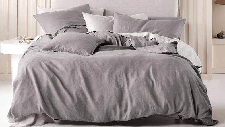 Nimes Ash Duvet Cover Set by Savona - King