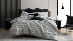 Fitzgerald Coal Duvet Cover Set by Private Collection - King