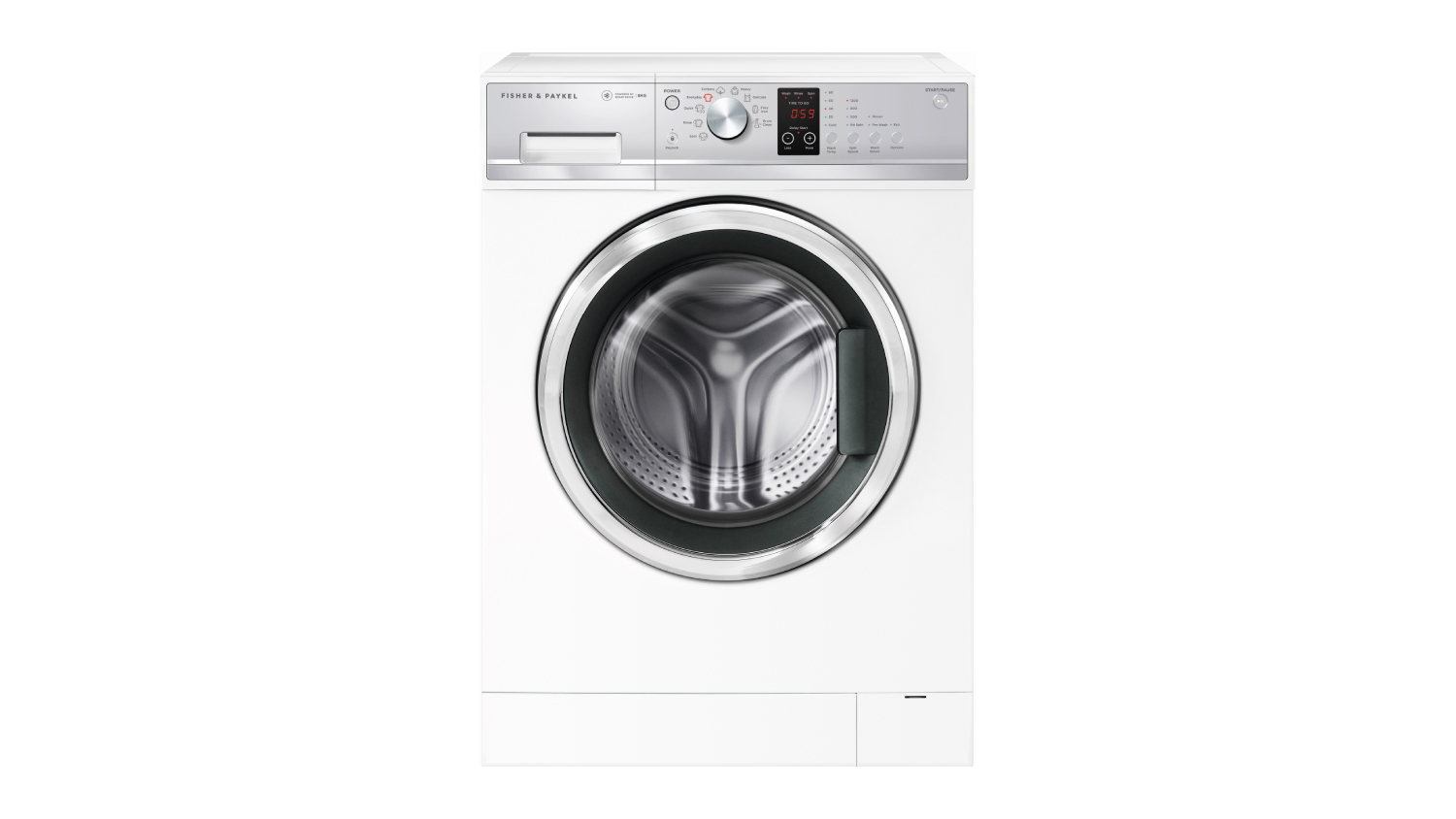 Fisher & Paykel 8kg Front Loading Washing Machine with 9 Programs - White (WH8060J3)