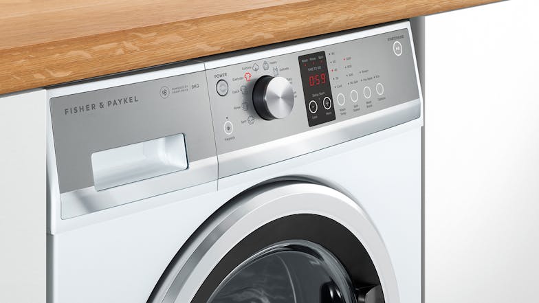 Fisher & Paykel 9kg 9 Program Front Loading Washing Machine - White (Series 3/WH9060J3)