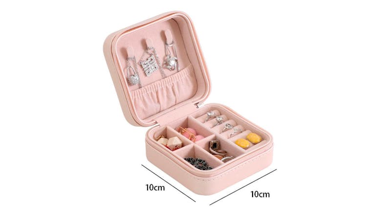 Kmall Portable Travel Jewellery Storage Case - Pink