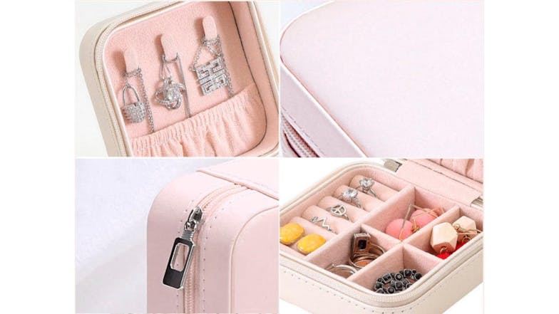 Kmall Portable Travel Jewellery Storage Case - Pink