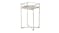 Kmall Modern Square Metal Frame Sidetable - White