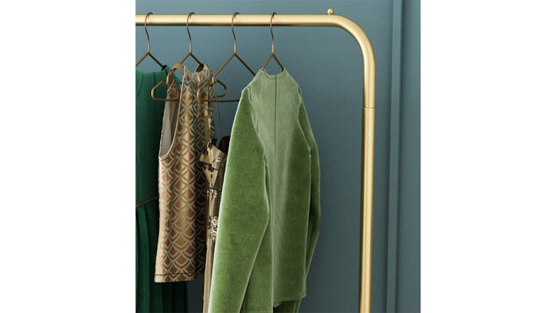 Kmall Metal Garment Rack with Lower Storage