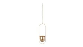 Kmall Modern Oval Decorative Plant Hanger - Gold