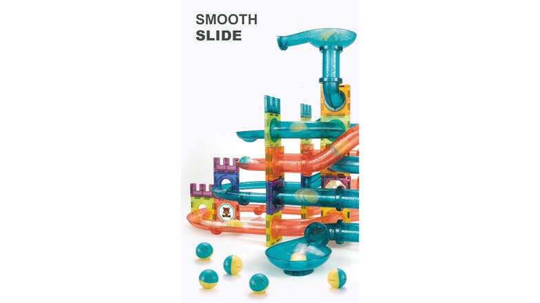 Kmall Colourful Magnetic Building Marble Run Toy 185pcs.