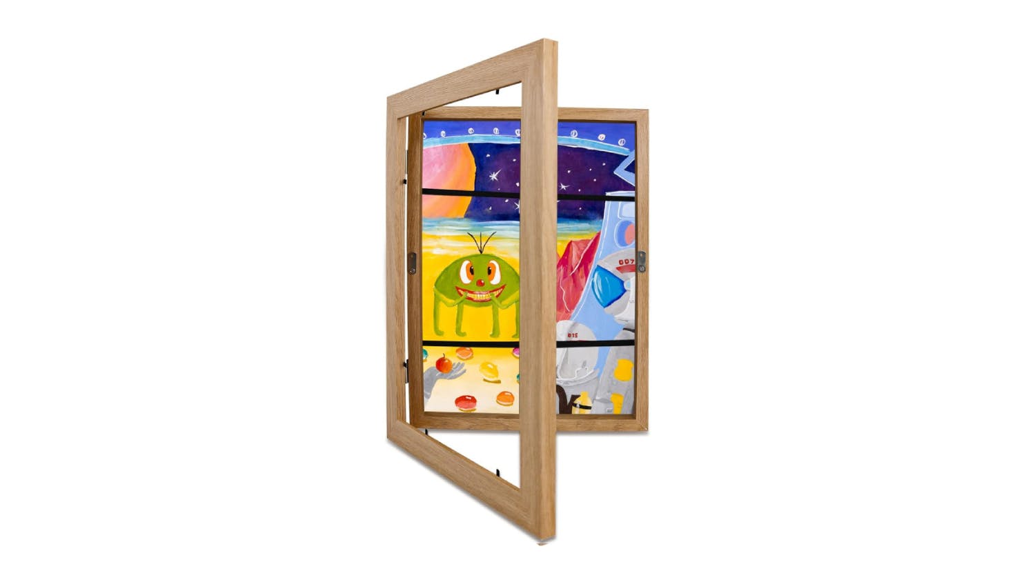 Kmall Children's Artwork Display Frame 34 x 25cm - Light Wood