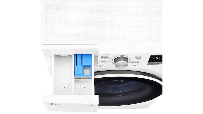 LG 8kg 12 Program Front Loading Washing Machine - White (Series 5/WV5-1208W)