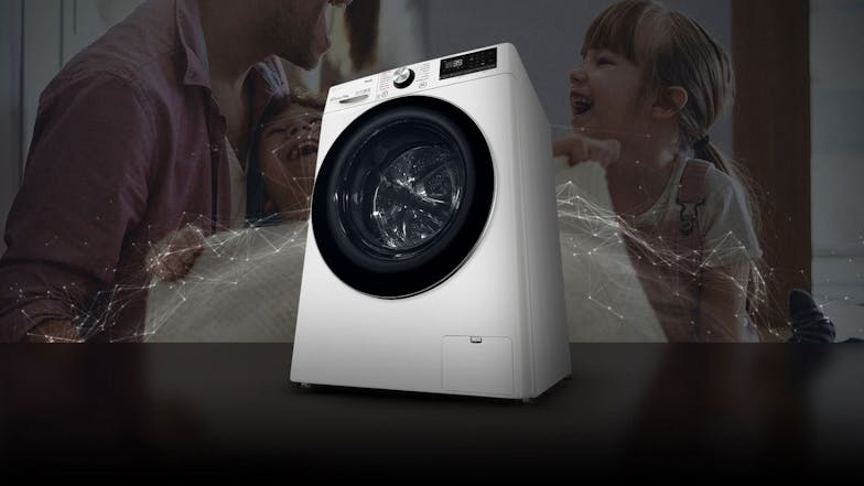 LG 10kg 12 Program Front Loading Washing Machine - White (Series 9/WV9-1410W)