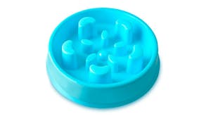 Kmall Plastic Slow Feeder Pet Bowl - Blue