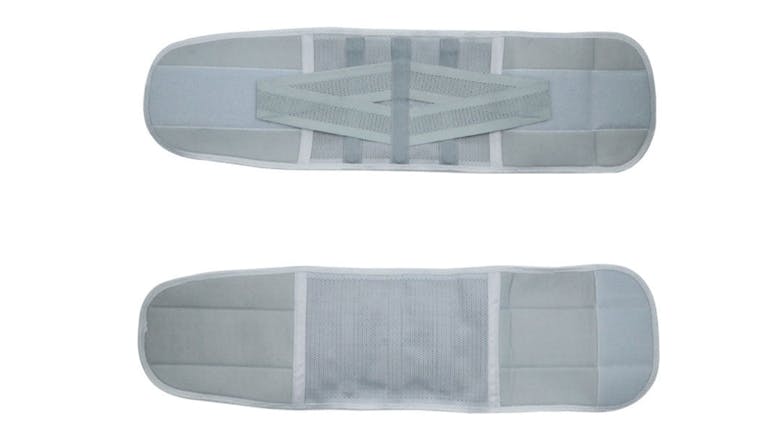 Kmall Adjustable Velcro Lumbar Support Back Brace Extra Large - Grey