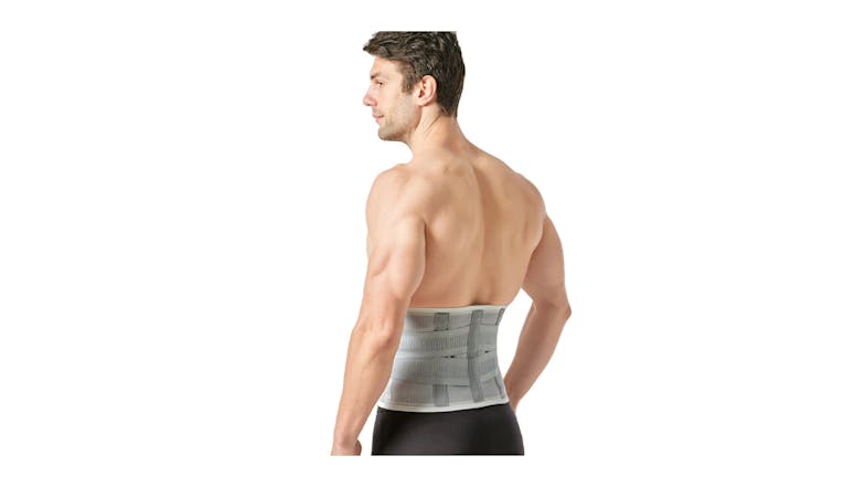 Kmall Adjustable Velcro Lumbar Support Back Brace Extra Large - Grey