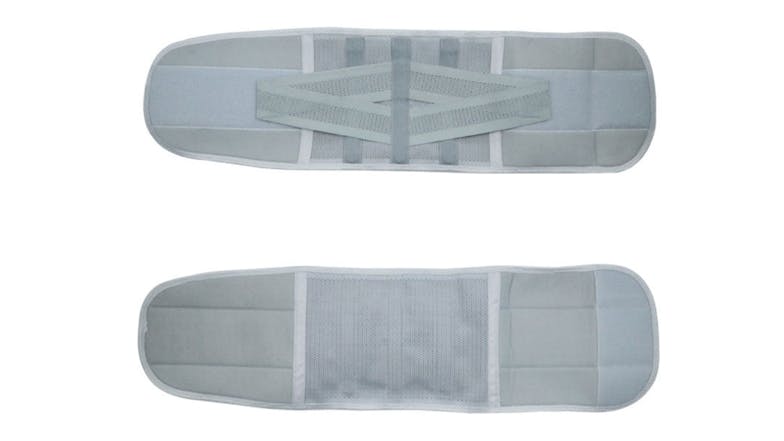 Kmall Adjustable Velcro Lumbar Support Back Brace Large - Grey