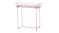 Kmall Modern Rectangular Metal Frame Sidetable - Pink