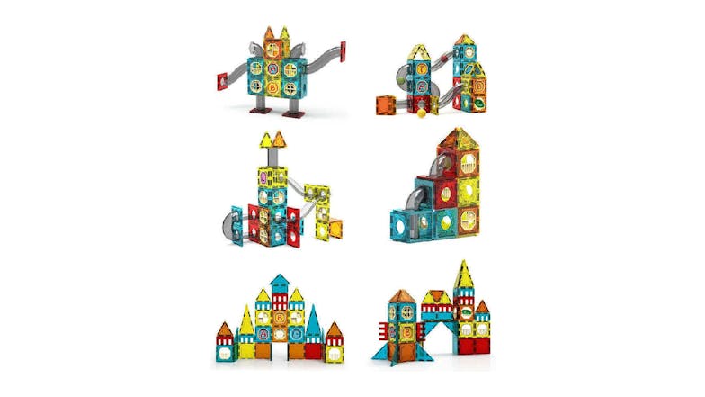 Kmall Colourful Magnetic Building Marble Run Toy 82pcs.