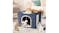 Kmall Collapsable Cat House with Removable Cushion, Sisal Scratchpad, Dangly Ball - Blue