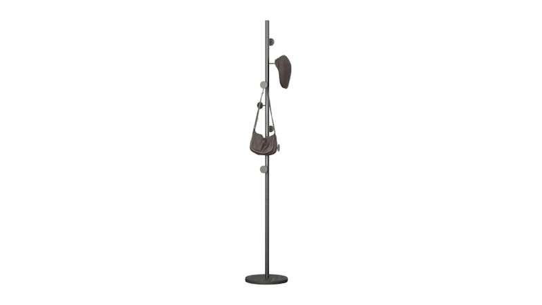 Kmall Dotty Design Metal Coat Stand with Marble Base - Black