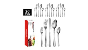 Kmall Stainless Steel Cutlery Set 20 pcs. - Silver