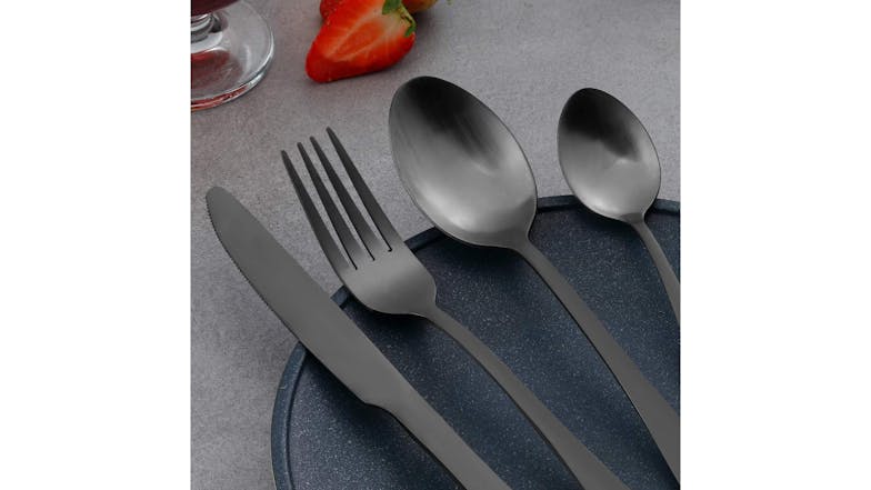 Kmall Stainless Steel Cutlery Set 20 pcs. - Matte Black