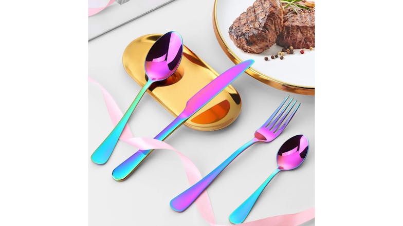 Kmall Stainless Steel Cutlery Set 20 pcs. - Anodized Finish