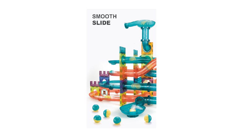 Kmall Colourful Magnetic Building Marble Run Toy 125pcs.