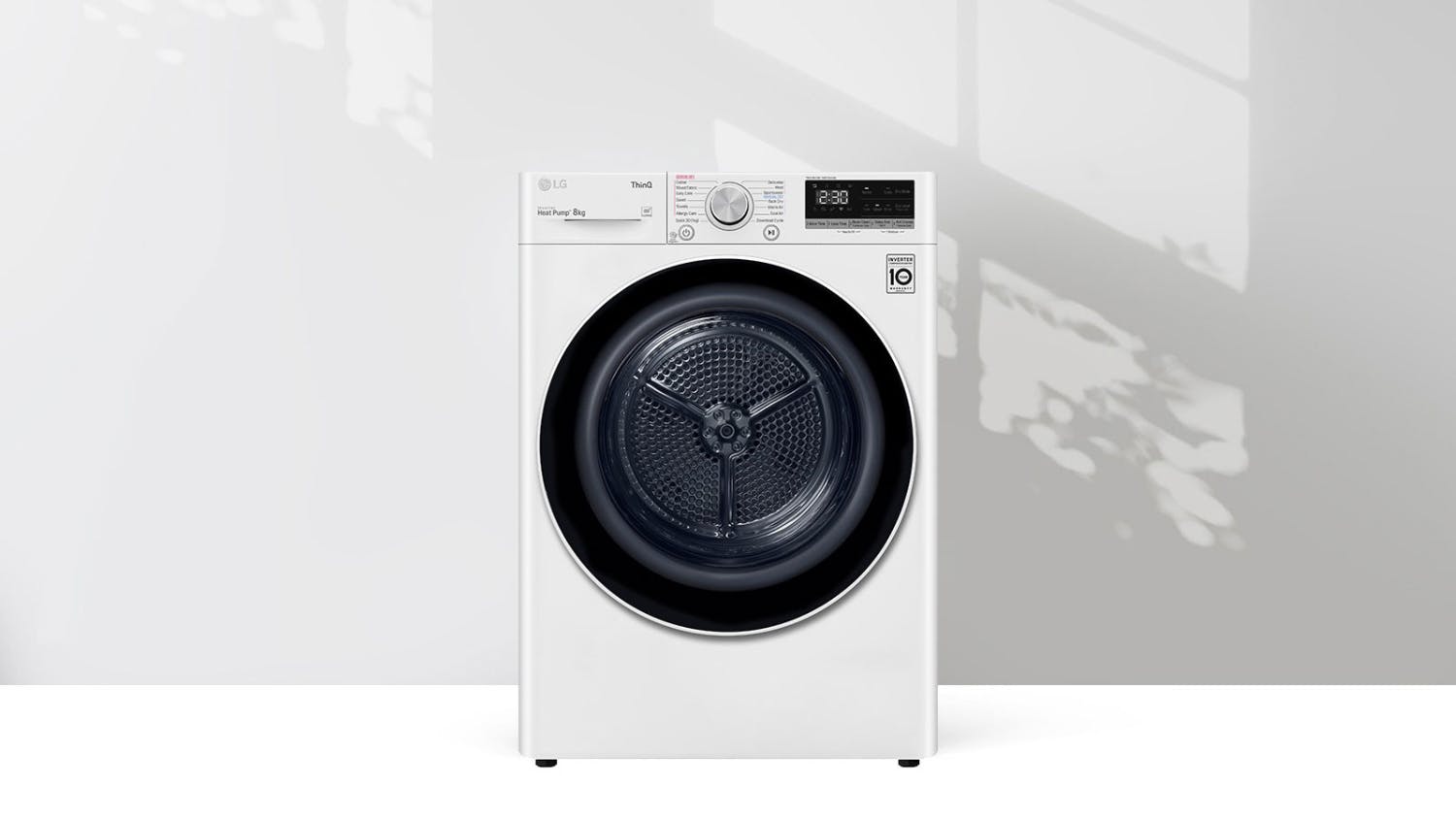 LG 8kg Heat Pump Condenser Smart Dryer White (Series 5/ DVH5-08W