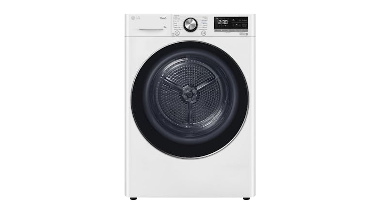 LG 9kg 9 Program Heat Pump Condenser Dryer - White (Series 9/DVH9-09W)