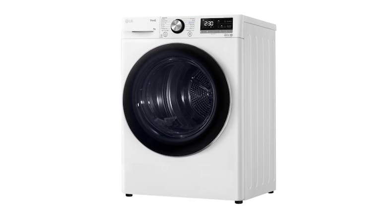 LG 9kg 9 Program Heat Pump Condenser Dryer - White (Series 9/DVH9-09W)