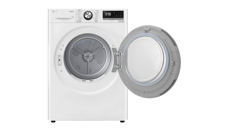 LG 9kg 9 Program Heat Pump Condenser Dryer - White (Series 9/DVH9-09W)