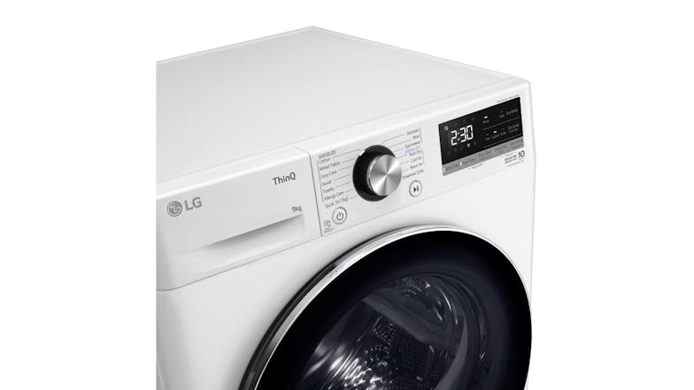 LG 9kg 9 Program Heat Pump Condenser Dryer - White (Series 9/DVH9-09W)