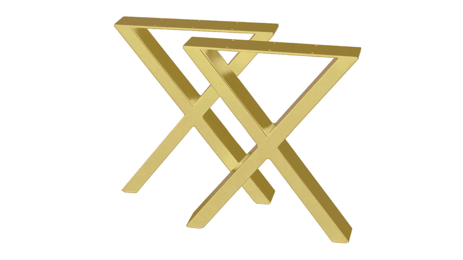 Kmall X-Frame DIY Metal Table Legs 72cm 2pcs. - Gold