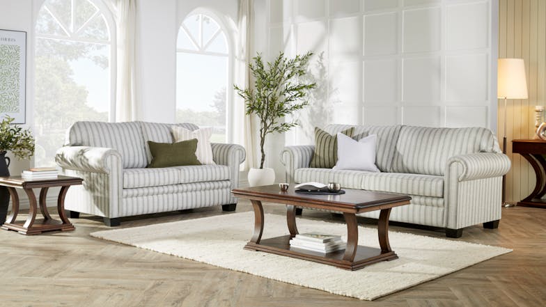 Zurich 2 Piece Fabric Lounge Suite