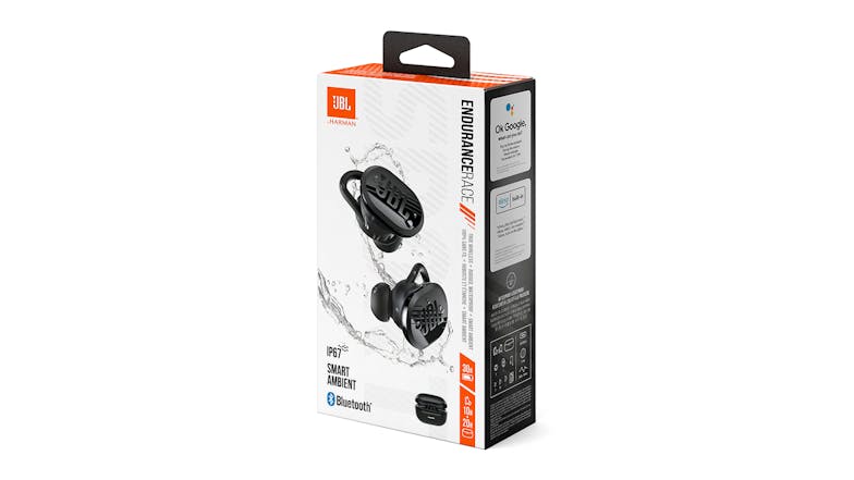 JBL Endurance Race Sport True Wireless In-Ear Headphones - Black