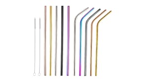 Kmall Stainless Steel Drinking Straws 12pcs.