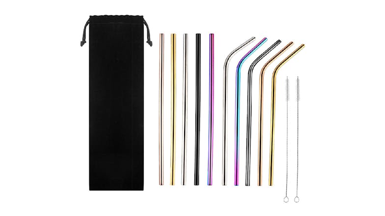 Kmall Stainless Steel Drinking Straws 12pcs.