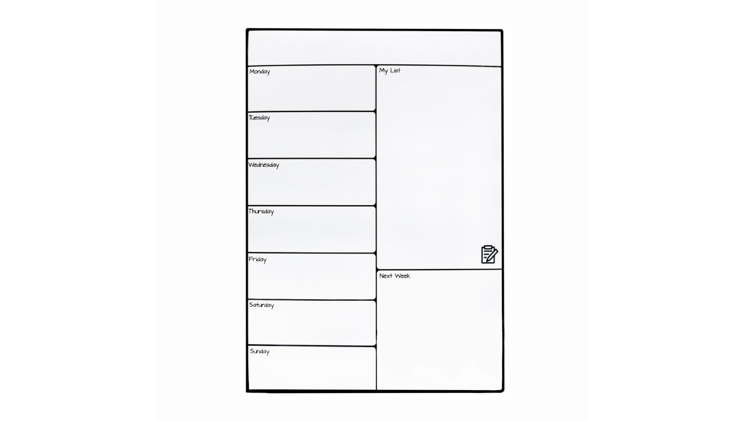 Kmall Magnetic Dry-Erase Week-At-A-Glance Memo Board