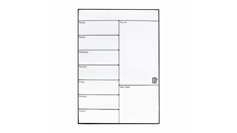 Kmall Magnetic Dry-Erase Week-At-A-Glance Memo Board