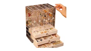 Kmall Acryllic 5-Slot 3-Drawer Jewelry Storage Case