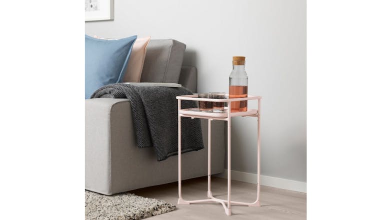 Kmall Modern Square Metal Frame Sidetable - Pink