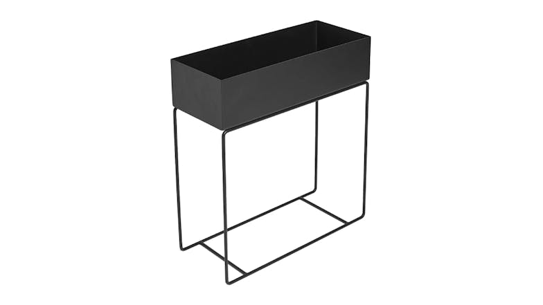 Kmall Raised Indoor Pot Plant Stand - Matte Black