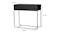 Kmall Raised Indoor Pot Plant Stand - Matte Black