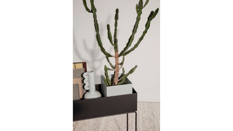 Kmall Raised Indoor Pot Plant Stand - Matte Black