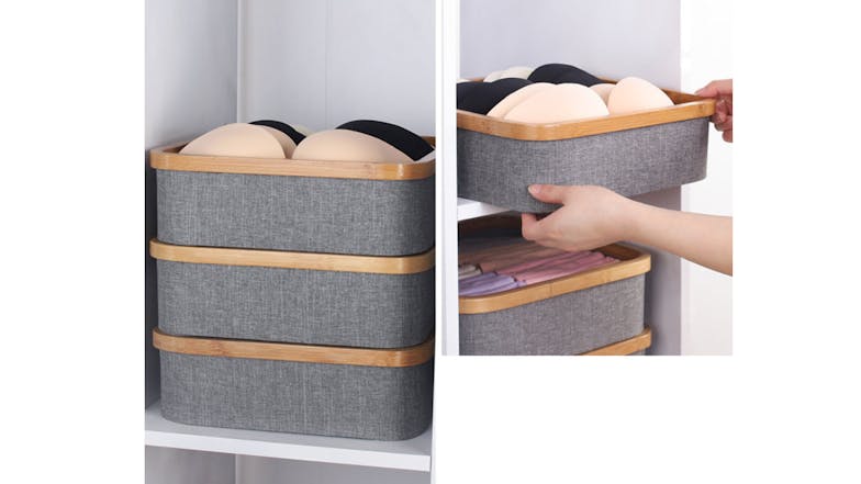 Kmall 4-Cell Stackable Delicates Closet Organiser